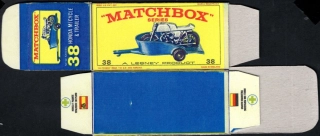 Replika Box - Matchbox Regular Wheels - No.38 Honda M/Cycle & Trailer