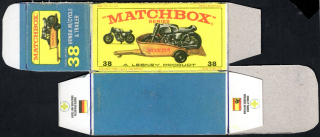 Replika Box - Matchbox Regular Wheels - No.38 Honda M/Cycle & Trailer