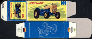 Replika Box - Matchbox Regular Wheels - No.39 Ford Tractor