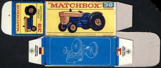Replika Box - Matchbox Regular Wheels - No.39 Ford Tractor
