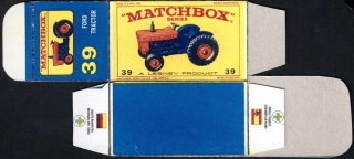 Replika Box - Matchbox Regular Wheels - No.39 Ford Tractor