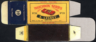 Replika Box - Matchbox Regular Wheels - No.39 Pontiac Convertible