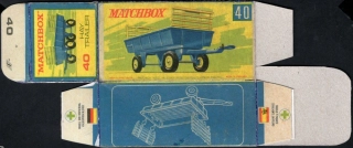 Replika Box - Matchbox Regular Wheels - No.40 Hay Trailer