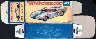 Replika Box - Matchbox Regular Wheels - No.41 Ford G.T.