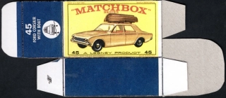 Replika Box - Matchbox Regular Wheels - No.45 Ford Corsair With Boat