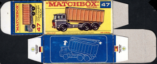 Replika Box - Matchbox Regular Wheels - No.47 Daf Tipper Container Truck