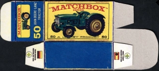 Replika Box - Matchbox Regular Wheels - No.50 John Deere-Lanz Tractor