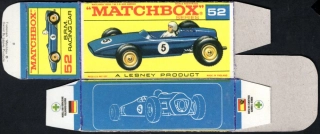 Replika Box - Matchbox Regular Wheels - No.52 B.R.M. Racing Car