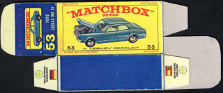 Replika Box - Matchbox Regular Wheels - No.53 Ford Zodiac MK IV