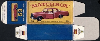 Replika Box - Matchbox Regular Wheels - No.53 Mercedes-Benz Coupe