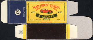 Replika Box - Matchbox Regular Wheels - No.53 Aston Martin
