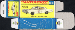 Replika Box - Matchbox Regular Wheels - No.55 Police Car