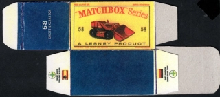 Replika Box - Matchbox Regular Wheels - No.58 Drott Excavator