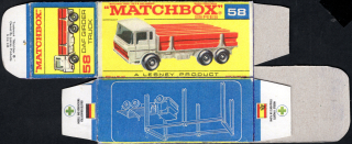Replika Box - Matchbox Regular Wheels - No.58 DAF Girder Truck