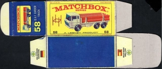 Replika Box - Matchbox Regular Wheels - No.58 D.A.F. Girder Truck