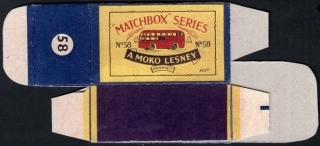 Replika Box - Matchbox Regular Wheels - No.58 B.E.A. Coach