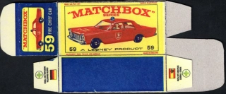 Replika Box - Matchbox Regular Wheels - No.59 Fire Chief Car