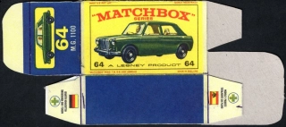 Replika Box - Matchbox Regular Wheels - No. 64 M.G. 1100