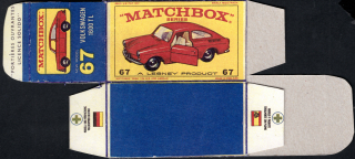 Replika Box - Matchbox Regular Wheels - No. 67 Volkswagen 1600 TL