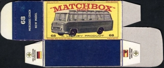 Replika Box - Matchbox Regular Wheels - No. 68 Mercedes Coach