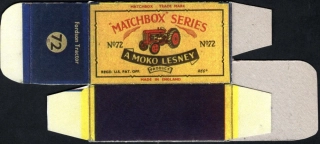 Replika Box - Matchbox Regular Wheels - No.72 Fordson Tractor