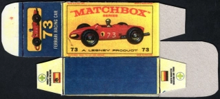 Replika Box - Matchbox Regular Wheels - No.73 Ferrari Racing Car