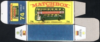 Replika Box - Matchbox Regular Wheels - No.74 Daimler Bus