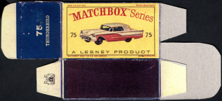 Replika Box - Matchbox Regular Wheels - No.75 Thunderbird