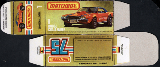Replika Box - Matchbox Superfast - No.1 Dodge Challenger