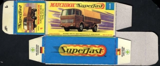 Replika Box - Matchbox Superfast - No.1 Mercedes Truck
