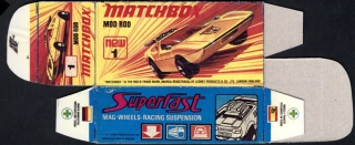 Replika Box - Matchbox Superfast - No.1 New Mod Rod