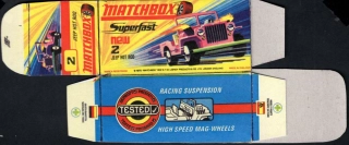 Replika Box - Matchbox Superfast - No.2 New Jeep Hot Rod