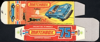 Replika Box - Matchbox Superfast - No.4 New Pontiac Firebird