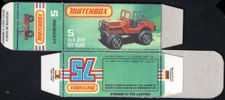 Replika Box - Matchbox Superfast - No.5 4x4 Jeep Offroad