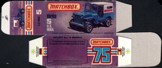 Replika Box - Matchbox Superfast - No.5 New U.S. Mail