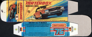 Replika Box - Matchbox Superfast - No.6 Mercedes 350SL