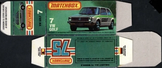 Replika Box - Matchbox Superfast - No.7 VW Golf