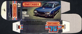 Replika Box - Matchbox Superfast - No.12 Citroen CX