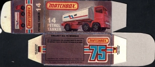 Replika Box - Matchbox Superfast - No.14 Petrol Tanker
