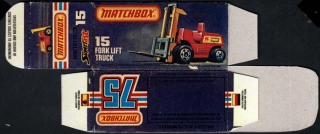 Replika Box - Matchbox Superfast - No.15 Fork Lift Truck