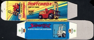 Replika Box - Matchbox Superfast - No.15 New Fork Lift Truck