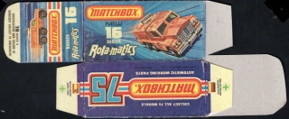 Replika Box - Matchbox Superfast - No.16 Badger