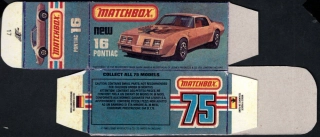 Replika Box - Matchbox Superfast - No.16 Pontiac