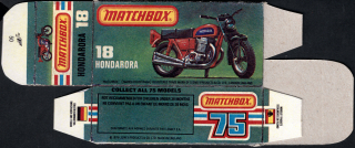 Replika Box - Matchbox Superfast - No.18 Hondarora