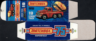 Replika Box - Matchbox Superfast - No.19 New Cement Truck