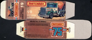 Replika Box - Matchbox Superfast - No.19 Peterbilt Cement Truck