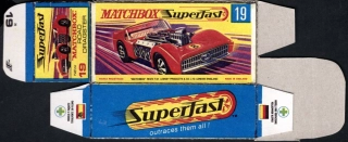 Replika Box - Matchbox Superfast - No.19 Road Dragster