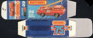 Replika Box - Matchbox Superfast - No.22 Blaze Buster