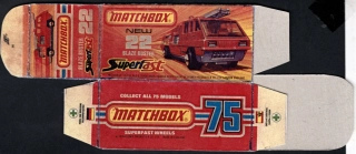 Replika Box - Matchbox Superfast - No.22 New Blaze Buster