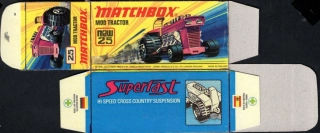 Replika Box - Matchbox Superfast - No.25 New Mod Tractor